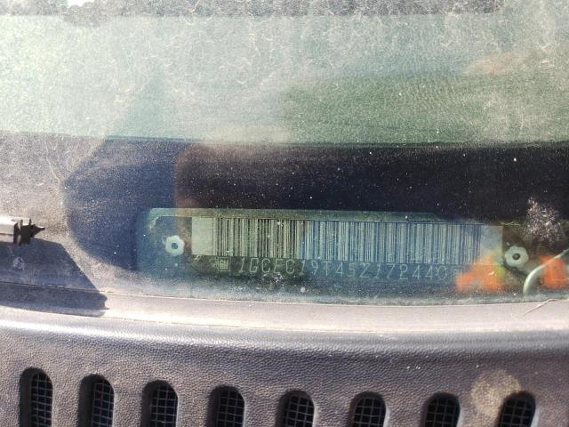 1GCEC19T45Z172440 - 2005 CHEVROLET SILVERADO C1500 Күміс фото 12