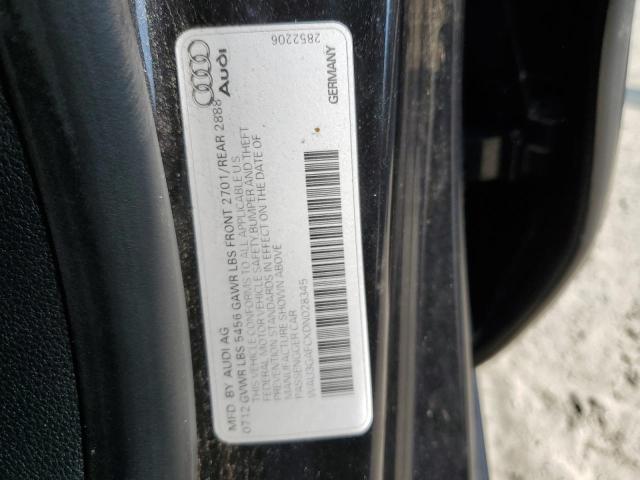 WAU3GAFCXDN028345 - 2013 AUDI A7 PRESTIGE BLACK photo 12