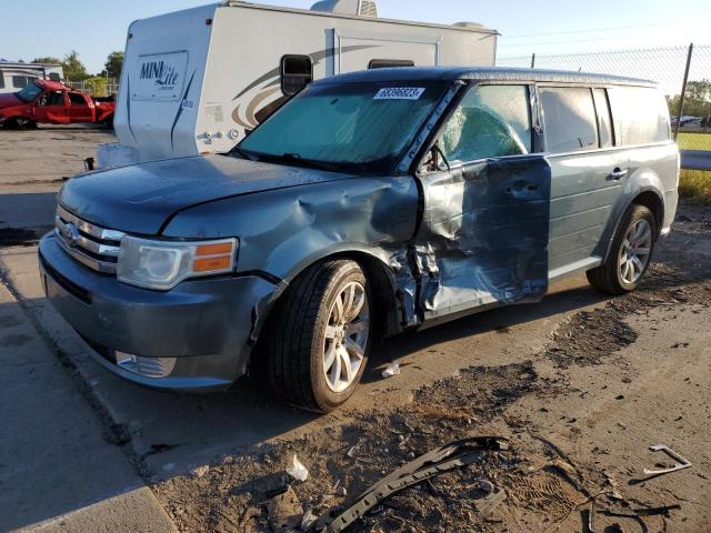 2FMGK5DC0ABA34218 - 2010 FORD FLEX LIMITED BLUE photo 1