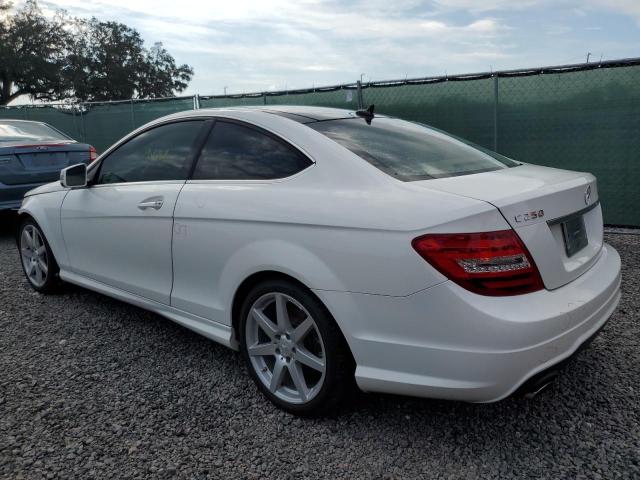 WDDGJ4HBXDG079821 - 2013 MERCEDES-BENZ C 250 WHITE photo 2