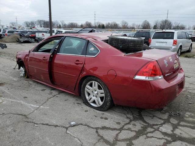 2G1WB5E34E1155949 - 2014 CHEVROLET IMPALA LIM LT RED photo 2