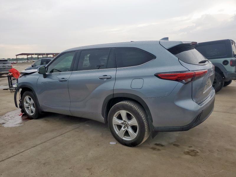 5TDZZRAH0MS054424 - 2021 TOYOTA HIGHLANDER L BLUE photo 2