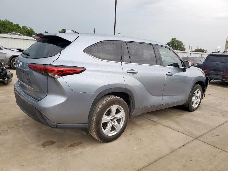 5TDZZRAH0MS054424 - 2021 TOYOTA HIGHLANDER L BLUE photo 3