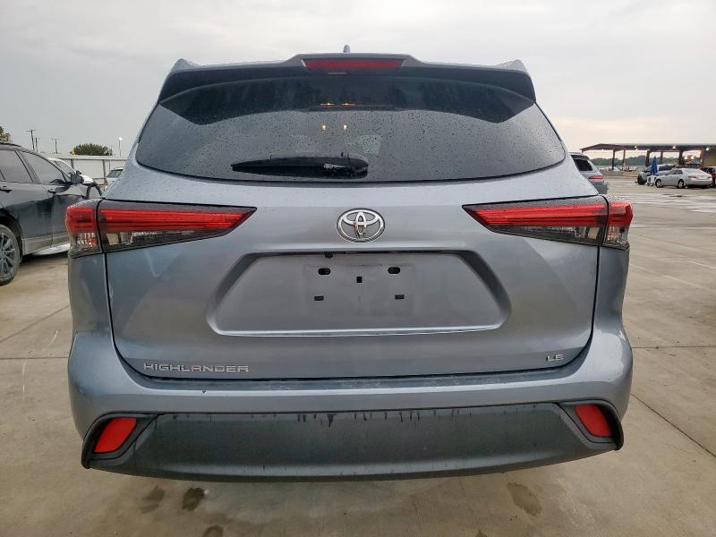 5TDZZRAH0MS054424 - 2021 TOYOTA HIGHLANDER L BLUE photo 6