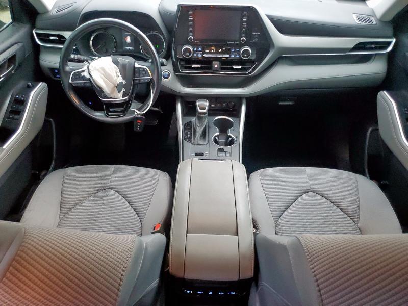 5TDZZRAH0MS054424 - 2021 TOYOTA HIGHLANDER L BLUE photo 8