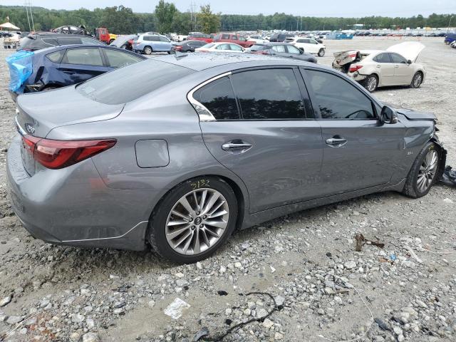 JN1EV7AP6JM362374 - 2018 INFINITI Q50 LUXE GRAY photo 3