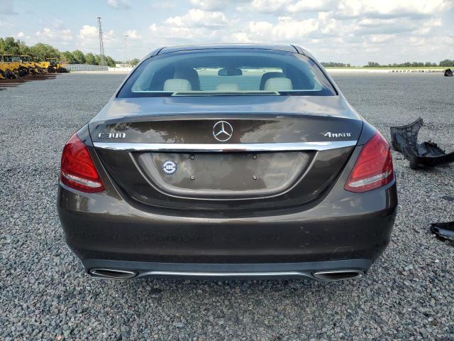 55SWF4KB7FU014727 - 2015 MERCEDES-BENZ C 300 4MATIC BROWN photo 6