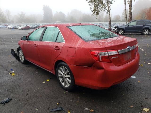 4T1BD1FK4CU012673 - 2012 TOYOTA CAMRY HYBRID 红色 照片 2