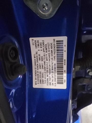 2HGFC2F51JH580194 - 2018 HONDA CIVIC LX Blau Foto 12