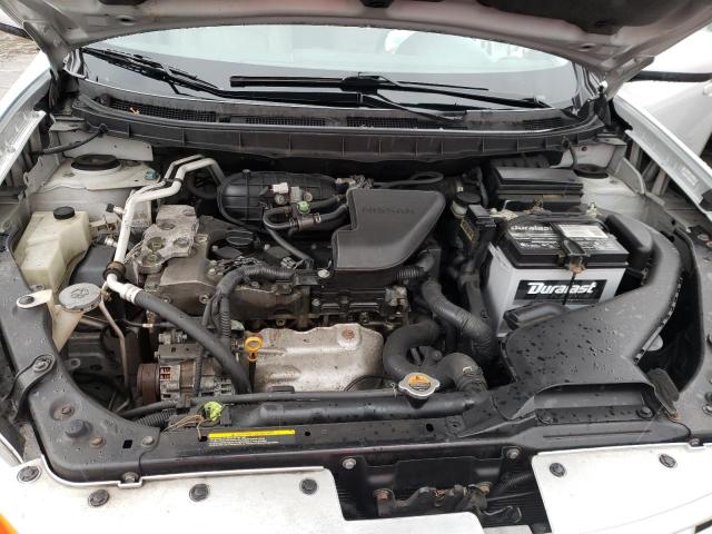 JN8AS58T08W014360 - 2008 NISSAN ROGUE S SILVER photo 7