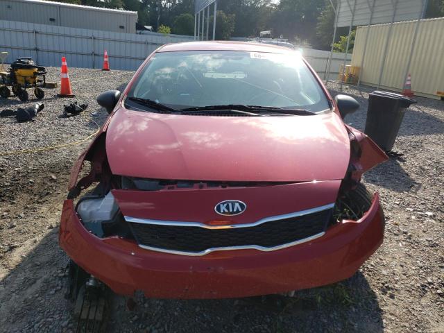 KNADN4A33G6663229 - 2016 KIA RIO EX RED photo 5