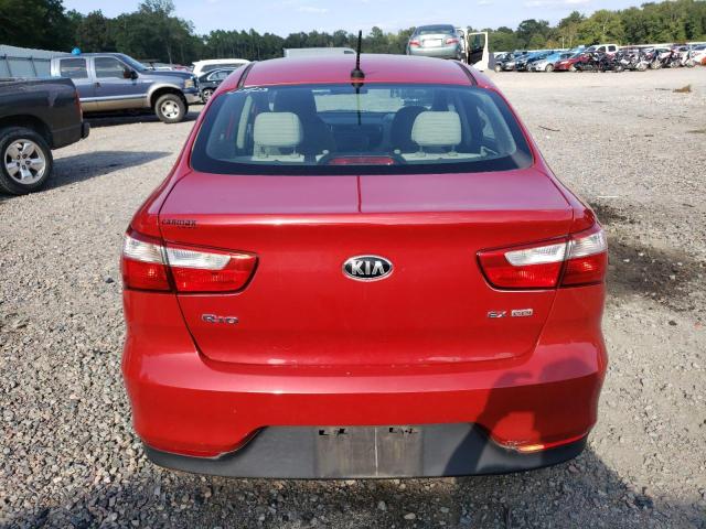 KNADN4A33G6663229 - 2016 KIA RIO EX RED photo 6