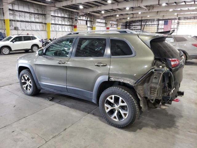 1C4PJMBSXFW790432 - 2015 JEEP CHEROKEE TRAILHAWK GREEN photo 2