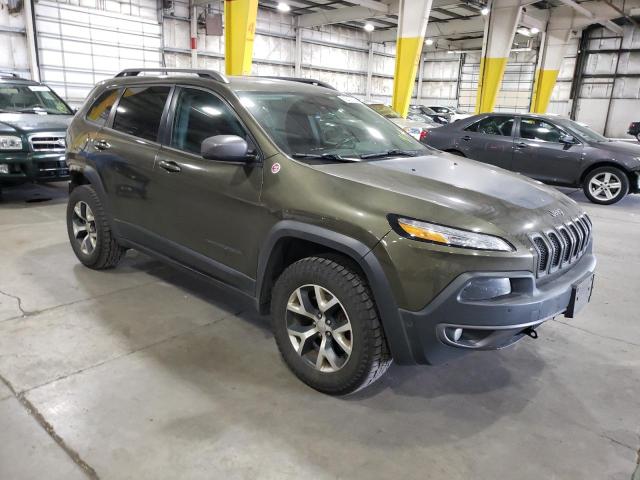 1C4PJMBSXFW790432 - 2015 JEEP CHEROKEE TRAILHAWK GREEN photo 4