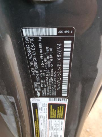 WMWZP3C57BTX82694 - 2011 MINI COOPER S GRAY photo 12