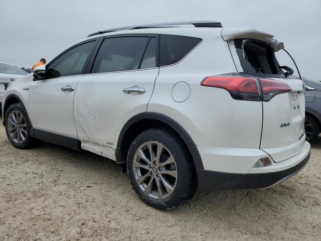 JTMDJREV3JD252388 - 2018 TOYOTA RAV4 HV LIMITED WHITE photo 2