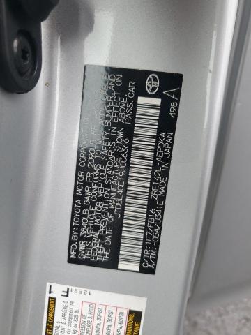 JTDBL40E19J006366 - 2009 TOYOTA COROLLA BASE SILVER photo 12