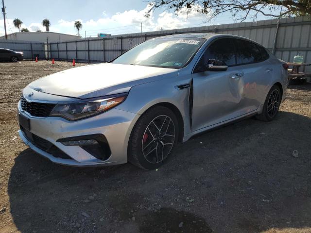 5XXGW4L27KG372826 - 2019 KIA OPTIMA SX SILVER photo 1