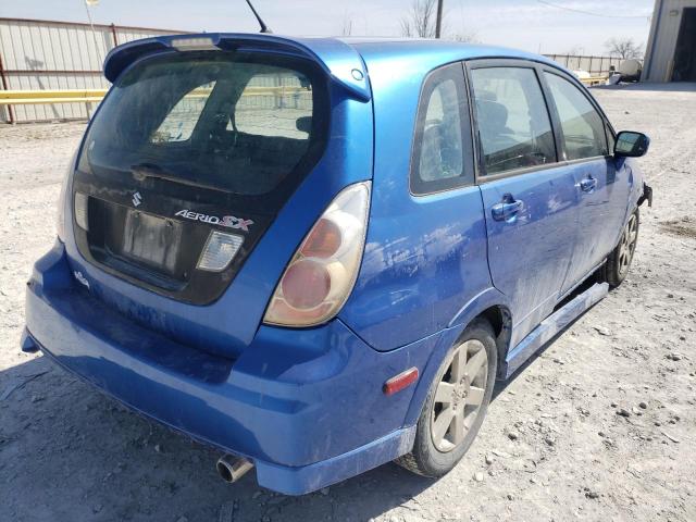 JS2RC61H155301835 - 2005 SUZUKI AERIO SX BLUE photo 4