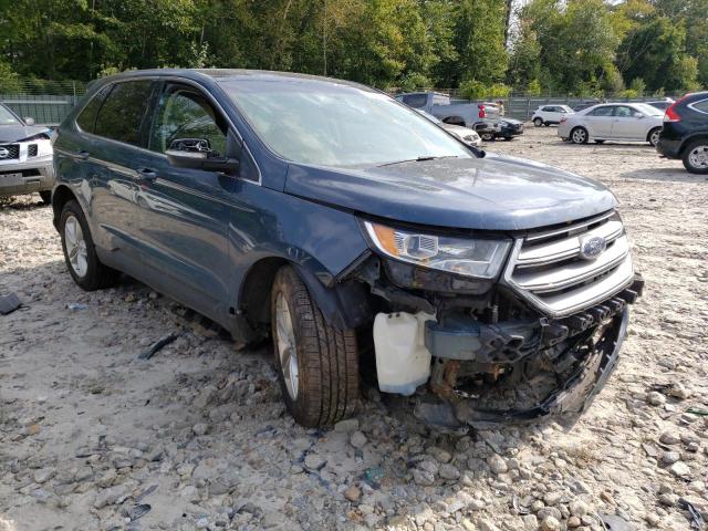 2FMPK4J8XGBC48636 - 2016 FORD EDGE SEL BLUE photo 4