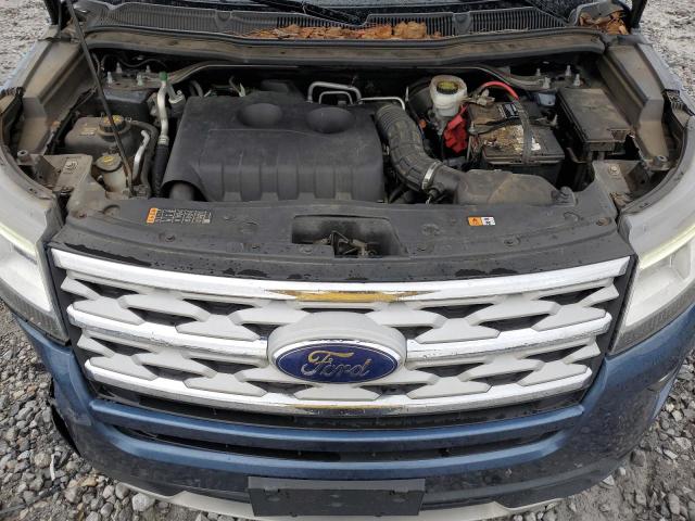 1FM5K7DH1JGC47217 - 2018 FORD EXPLORER XLT Կապույտ լուսանկար 12