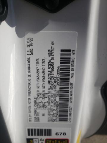 3TYSZ5AN6NT092097 - 2022 TOYOTA TACOMA ACCESS CAB თეთრი ფოტო 12