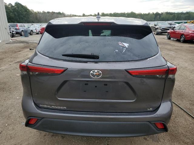 5TDZZRAH0MS048624 - 2021 TOYOTA HIGHLANDER L GRAY photo 6