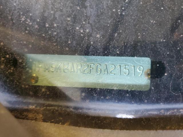 1FM5K8AR2FGA21519 - 2015 FORD EXPLORER POLICE INTERCEPTOR WHITE photo 12