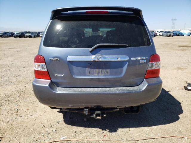 JTEEW21A760025702 - 2006 TOYOTA HIGHLANDER HYBRID GRAY photo 6