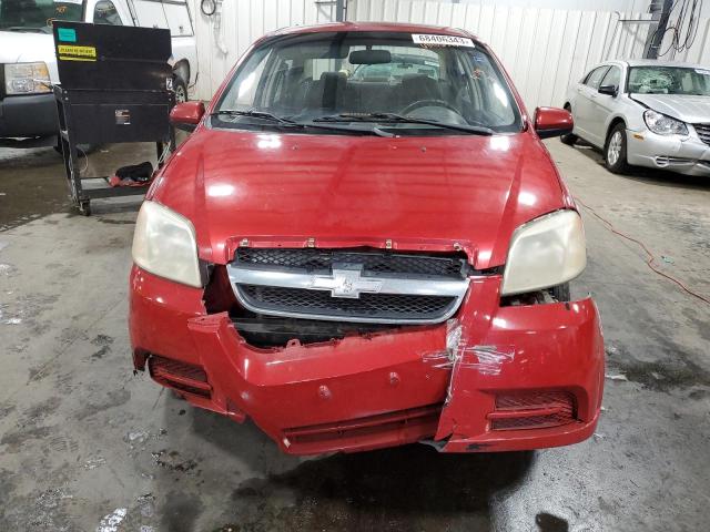 KL1TD56698B271351 - 2008 CHEVROLET AVEO BASE MAROON photo 5