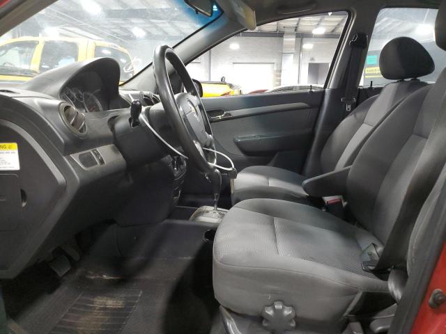 KL1TD56698B271351 - 2008 CHEVROLET AVEO BASE MAROON photo 7