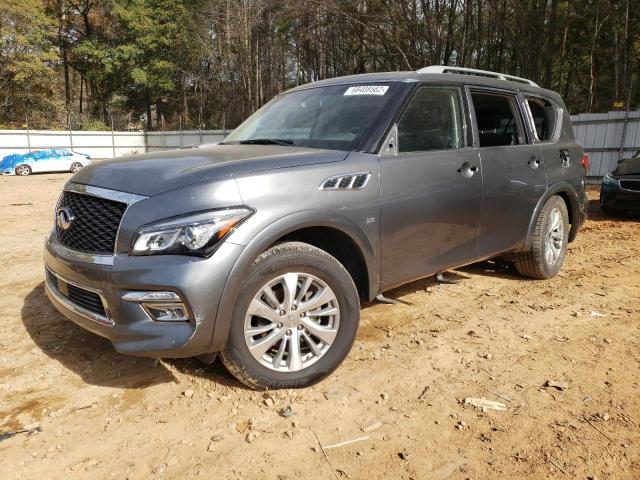 JN8AZ2NF7H9641449 - 2017 INFINITI QX80 BASE GRAY photo 1