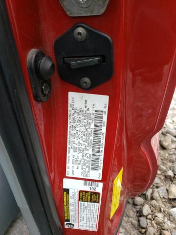 5TETX22N59Z613208 - 2009 TOYOTA TACOMA ACCESS CAB Қызыл фото 12