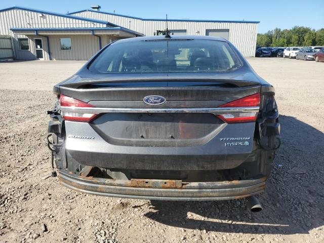 3FA6P0RU6JR248711 - 2018 FORD FUSION TITANIUM/PLATINUM HEV GRAY photo 6