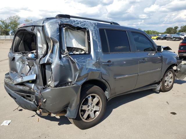 5FNYF38909B020334 - 2009 HONDA PILOT TOURING GRAY photo 3