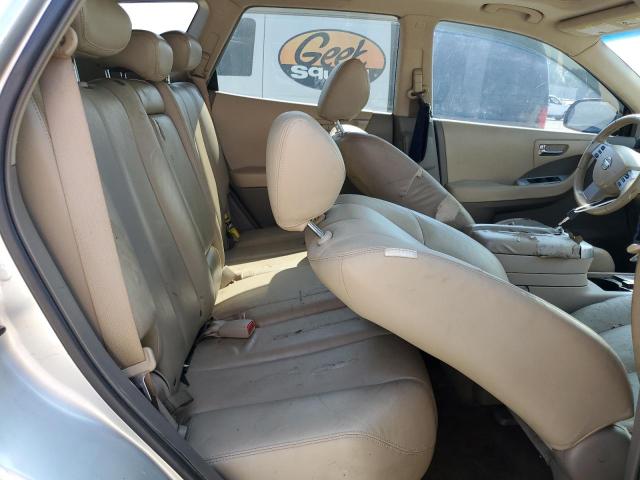 JN8AZ08T86W414176 - 2006 NISSAN MURANO SL SILVER photo 10