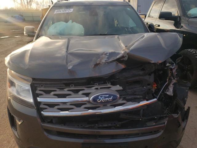 1FM5K8D88JGB81397 - 2018 FORD EXPLORER XLT GRAY photo 11