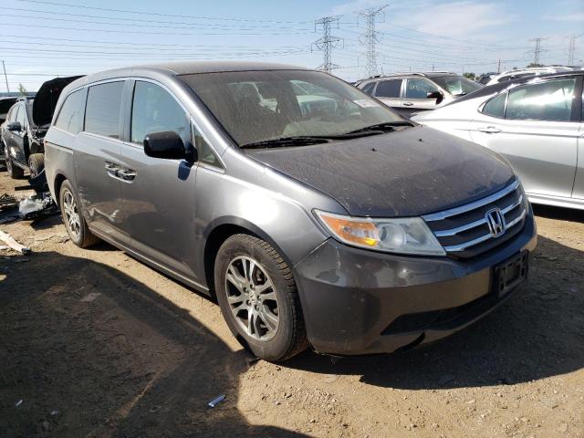 5FNRL5H44CB067662 - 2012 HONDA ODYSSEY EX GRAY photo 4