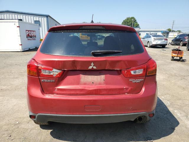 4A4AP3AU2EE012656 - 2014 MITSUBISHI OUTLANDER ES RED photo 6