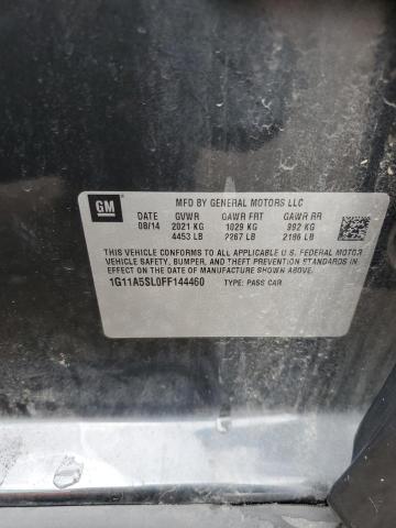 1G11A5SL0FF144460 - 2015 CHEVROLET MALIBU LS CHARCOAL photo 12