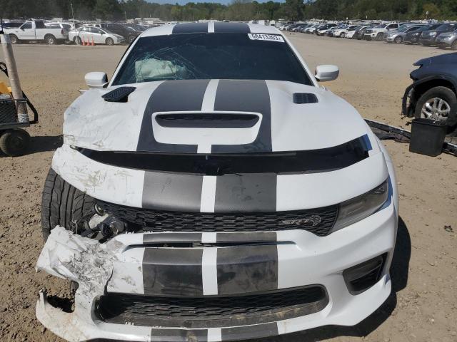 2C3CDXL98MH660104 - 2021 DODGE CHARGER SRT HELLCAT WHITE photo 5