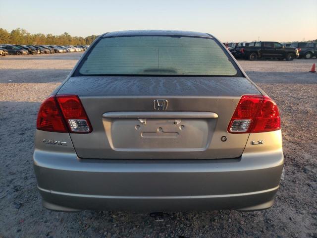 2HGES16524H643266 - 2004 HONDA CIVIC LX BEIGE photo 6