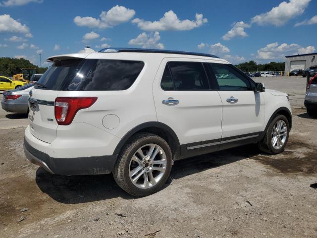 1FM5K8FH3HGA80730 - 2017 FORD EXPLORER LIMITED WHITE photo 3