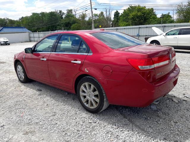 3LNHL2GC6CR836482 - 2012 LINCOLN MKZ RED photo 2