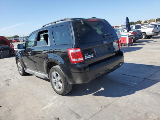 1FMCU03108KA67506 - 2008 FORD ESCAPE XLT BLACK photo 2