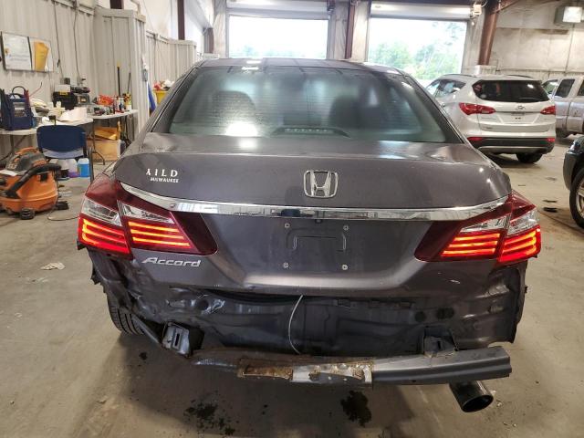 1HGCR2F3XHA053229 - 2017 HONDA ACCORD LX GRAY photo 6