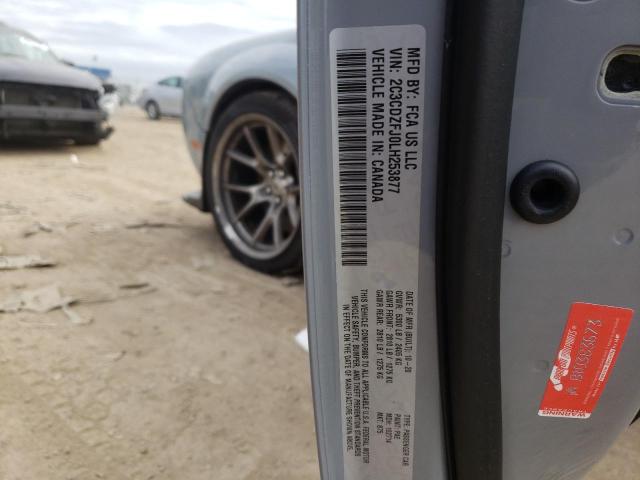 2C3CDZFJ0LH253877 - 2020 DODGE CHALLENGER R/T SCAT PACK BLUE photo 13