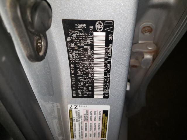 2T1KR32E56C606515 - 2006 TOYOTA COROLLA MA XR SILVER photo 12