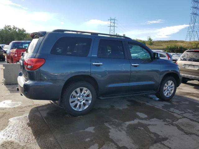 5TDBY67A88S002607 - 2008 TOYOTA SEQUOIA PLATINUM BLUE photo 3