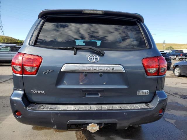 5TDBY67A88S002607 - 2008 TOYOTA SEQUOIA PLATINUM BLUE photo 6